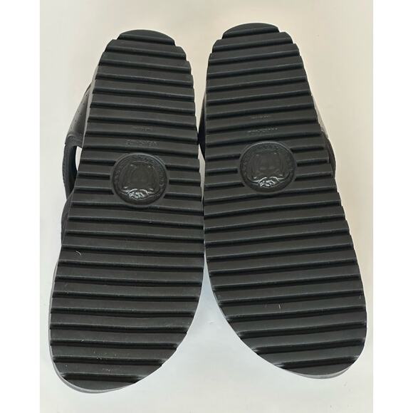 Versace Black Mules Leather Sandals 12.5 US (45.5 Eu) 1014481 Made in Italy NWT main image 3